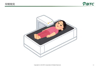 10Copyright © 2019 BTC Corporation All Rights Reserved.
早期発見
 