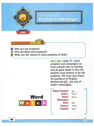 A 1 (prophets & messengers)