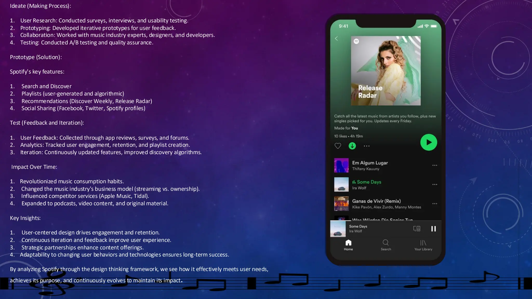 Spotify music streaming product analysis ppt | PDF