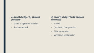 HARMANLANMIŞ ÖĞRENME ORTAMLARI