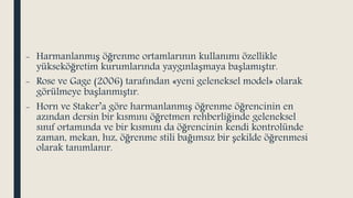 HARMANLANMIŞ ÖĞRENME ORTAMLARI