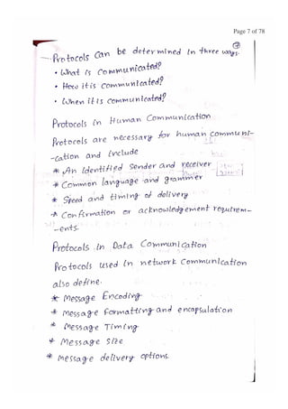 BASIC CONCEPTS OF DATA NETWORKS AND PROTOCOLS (PART - 1)