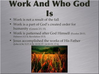 A Biblical View of Work | PPT