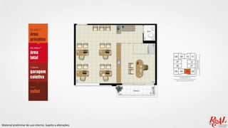 Material preliminar de uso interno. Sujeito a alterações.
 