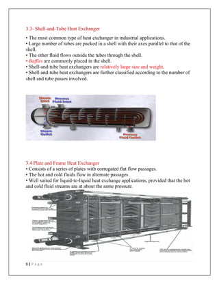 Shell In Parallel Heat Exchanger Heat transfer laboratory HEAT EXCHANGERS | PDF