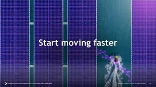 Thought you knew the Scope 3 issues in your supply chain? Think again.
Start moving faster
Copyright © 2022 Accenture. All rights reserved. 10
 