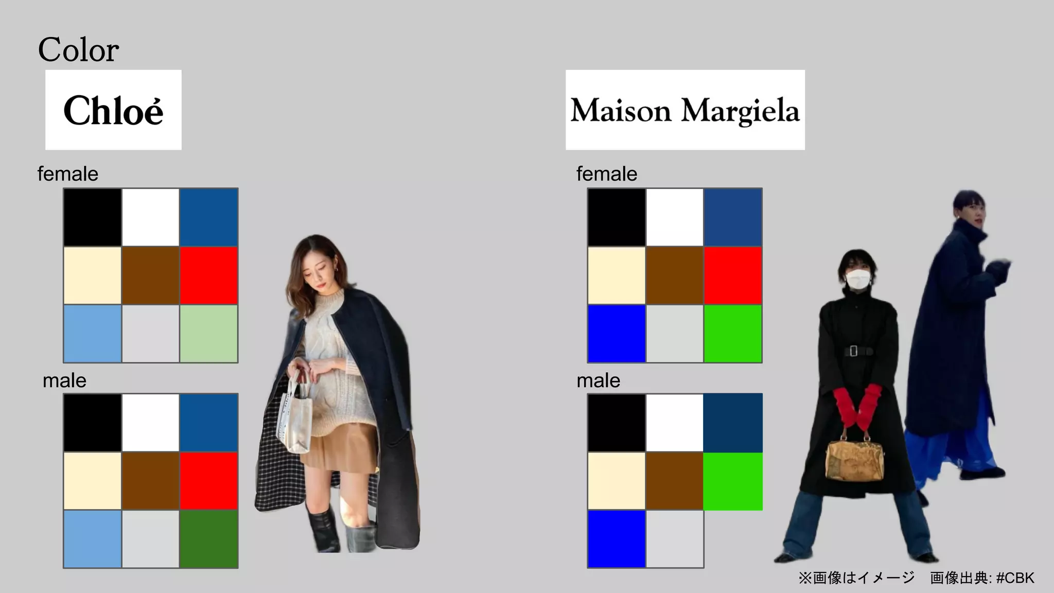 Color
female
male male
female
※画像はイメージ 画像出典: #CBK
 