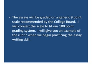 A.P.U.S.H. Essay Skills