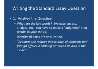 A.P.U.S.H. Essay Skills