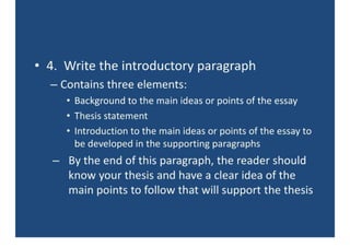A.P.U.S.H. Essay Skills