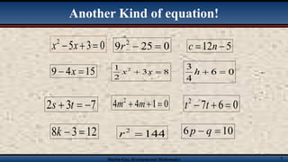 Martin-Gay, Developmental Mathematics 7
Another Kind of equation!
 