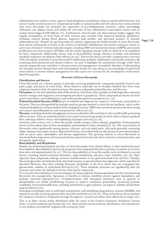 Therapeutic Potential of Citrus Flavonoids in Metabolic Inflammation ...