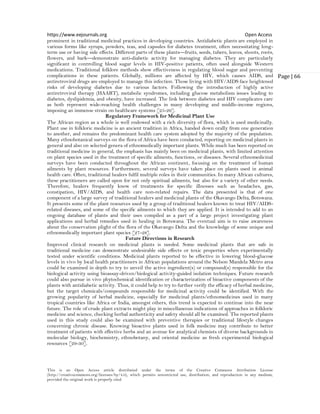 The Role of Medicinal Plants in Controlling Blood Sugar Levels in HIV ...