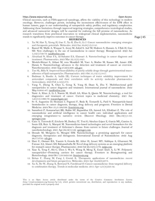 Nanomedicine: Applications in Cancer Treatment (www.kiu.ac.ug) | PDF