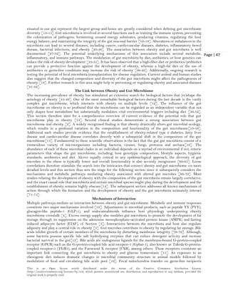 Obesity and Gut Microbiome: Current Evidence (www.kiu.ac.ug) | PDF