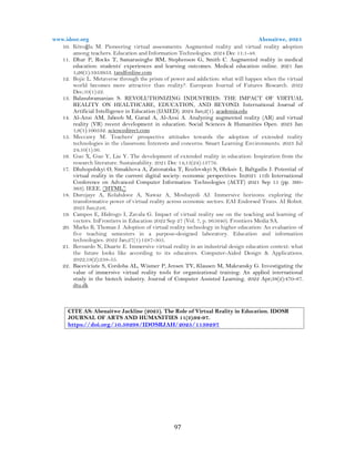 The Role of Virtual Reality in Education (www.kiu.ac.ug) | PDF