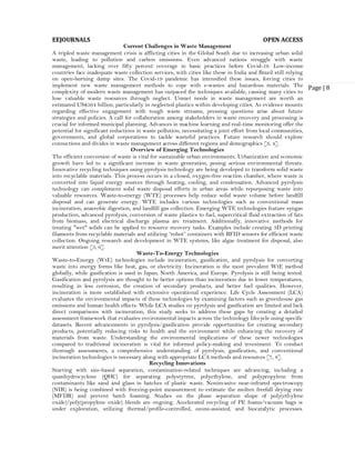 Emerging Technologies in Waste Management (www.kiu.ac.ug) | PDF