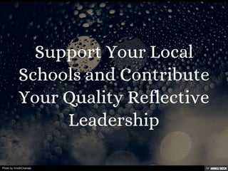 Dimensions within Quality Reflective Leadership