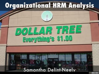 Organizational HRM Analysis  Samantha Delint-Neely 