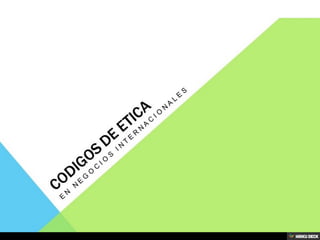 ÉTICA EMPRESARIAL