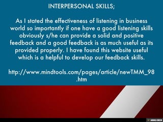 Interpersonal Skills; a Key of Success towards your Goals