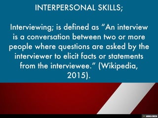 Interpersonal Skills; a Key of Success towards your Goals