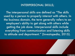 Interpersonal Skills; a Key of Success towards your Goals