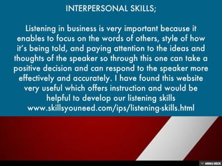 Interpersonal Skills; a Key of Success towards your Goals