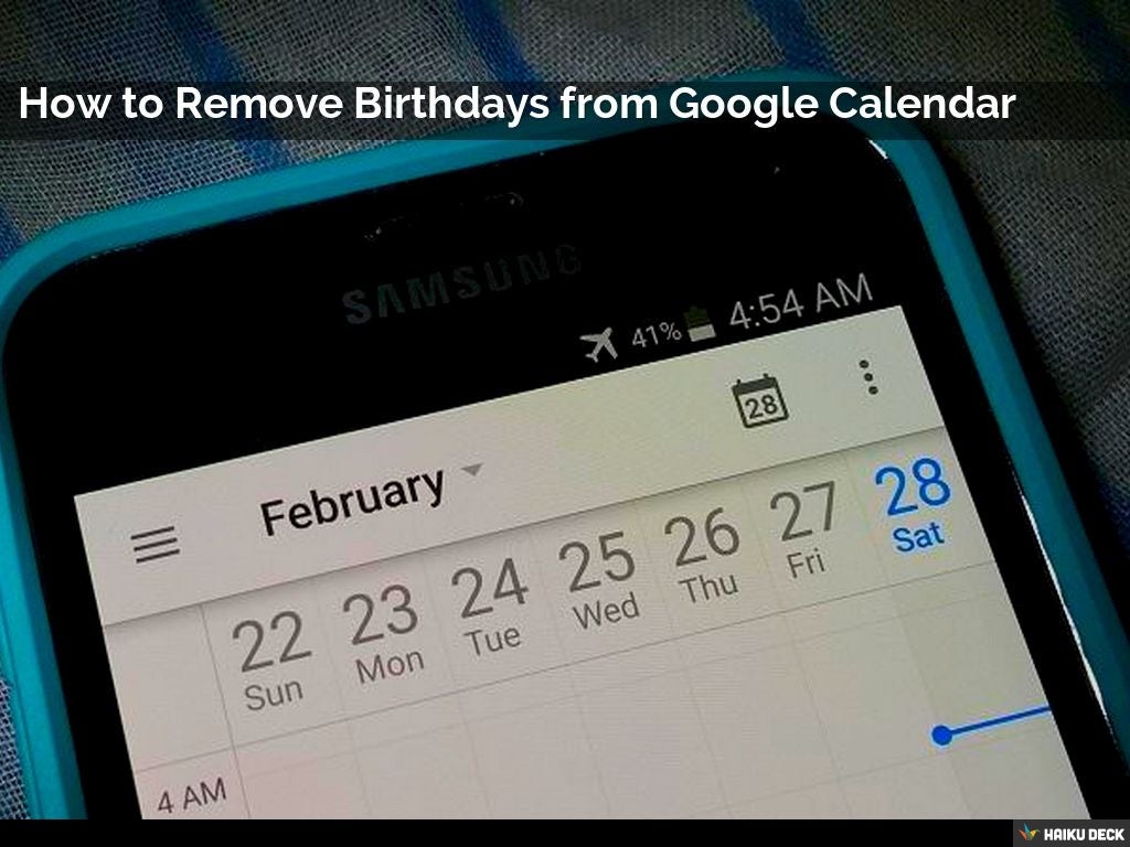 How To Remove Birthdays From Google Calendar How To Remove Birthdays From Google Calendar
