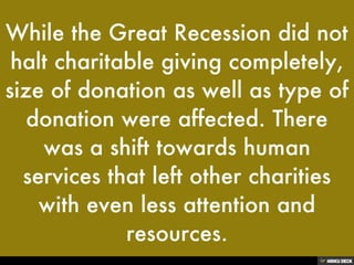 Charitable Donations Surpass Pre- Recession Levels for First Time