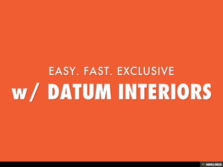 w/ DATUM INTERIORS | PDF