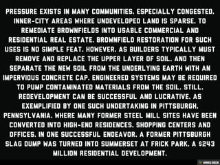 The Bottom Line's Warns of Brownfield Redevelopment!