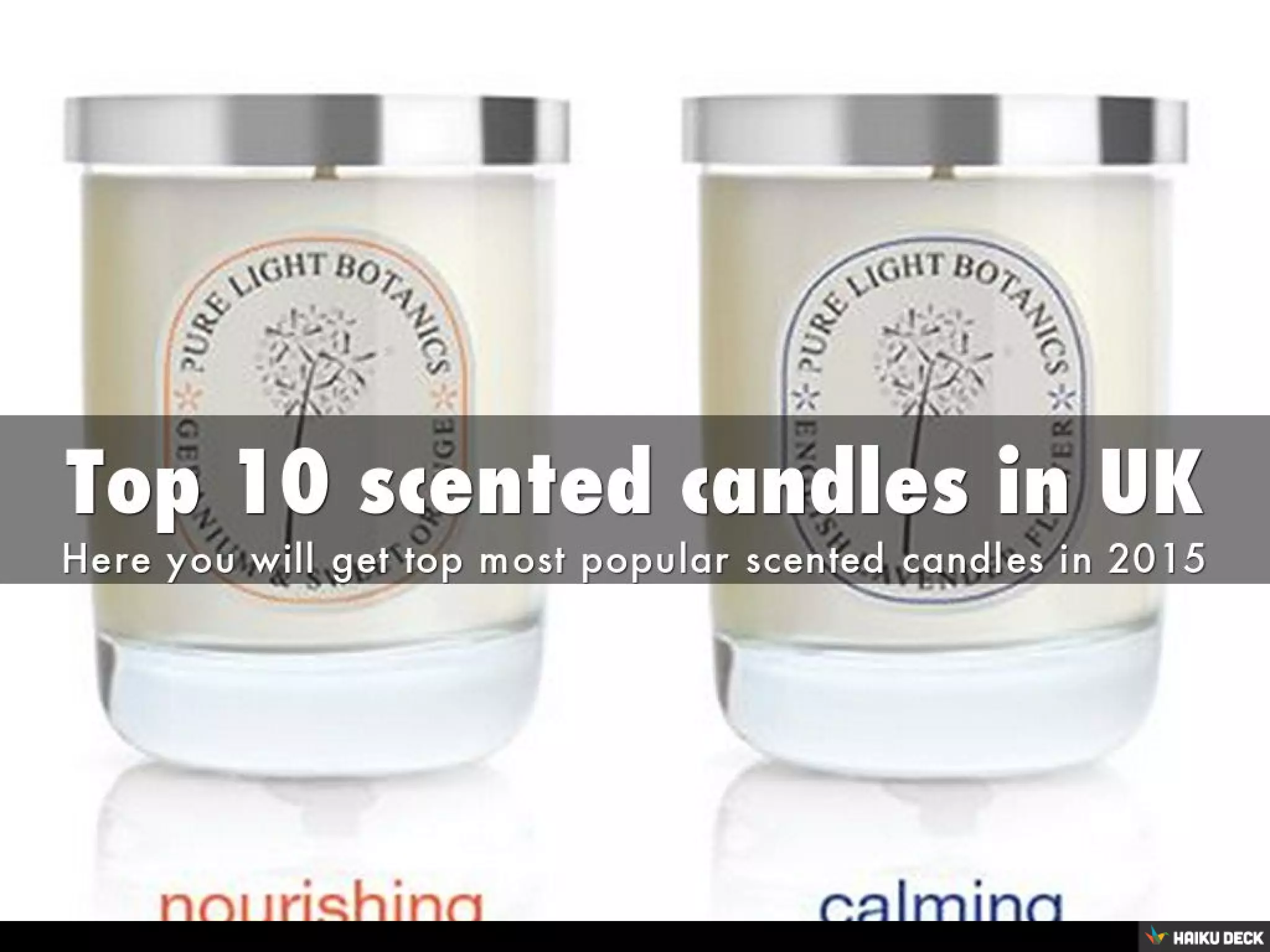 Top 10 scented candles in UK PPT
