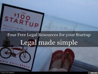 Four Free Legal Resources for your Startup  Legal made simple  