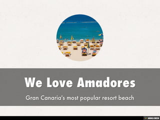 We Love Amadores  Gran Canaria's most popular resort beach 