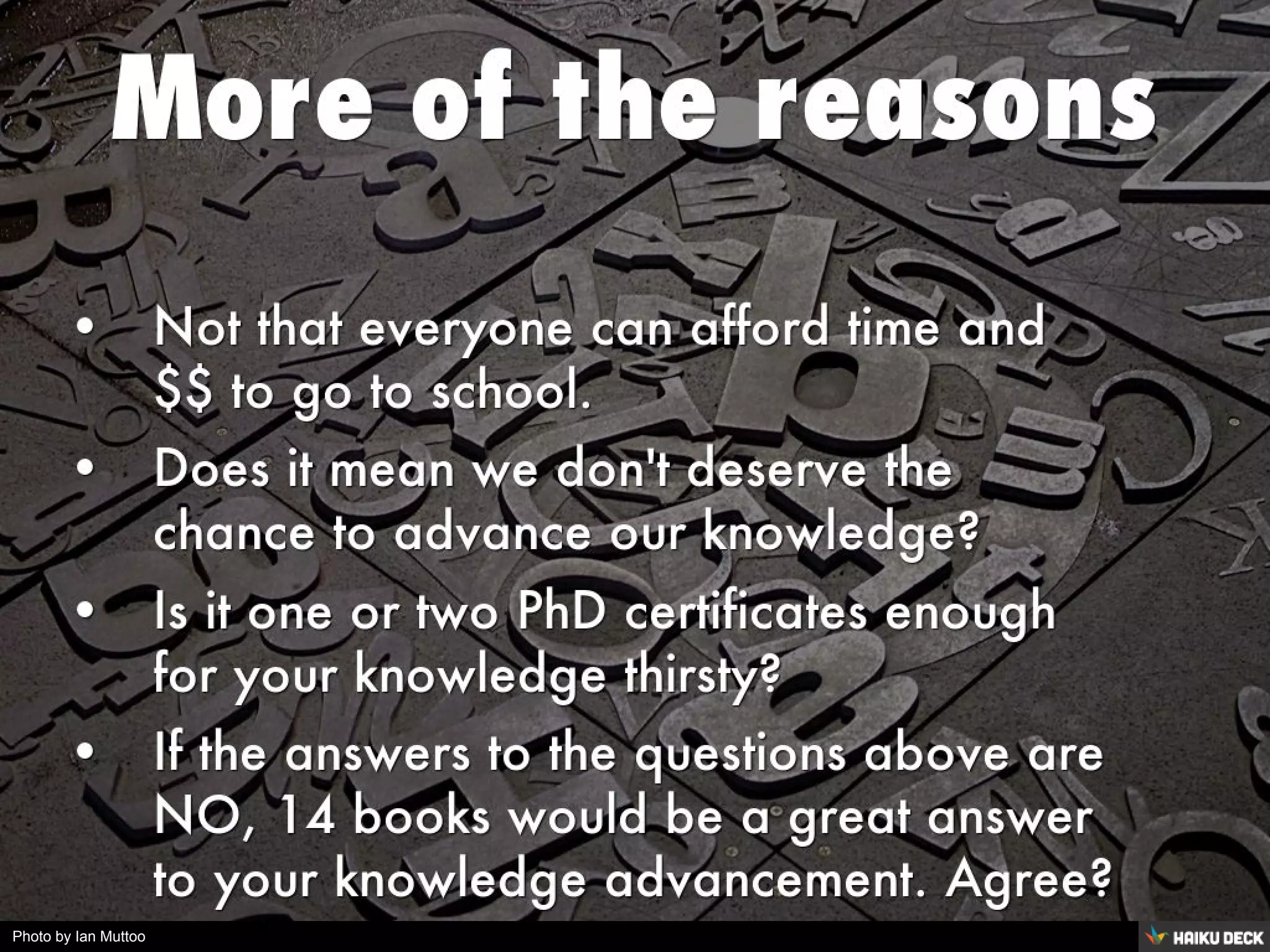 Photo by Ian Muttoo - Creative Commons Attribution-ShareAlike License https://www.flickr.com/photos/20741443@N00 Created with Haiku Deck
 