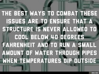 How cold weather can lead to water damage
