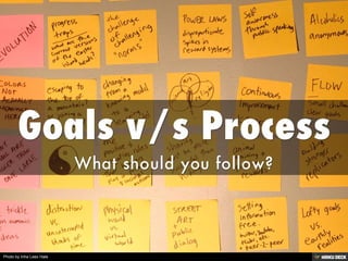 Goals v/s Process  What should you follow? 