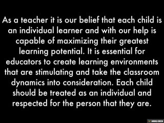 Teacher's Creed | PPT