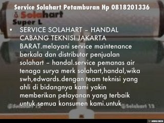 Service Solahart Petamburan Hp 0818201336