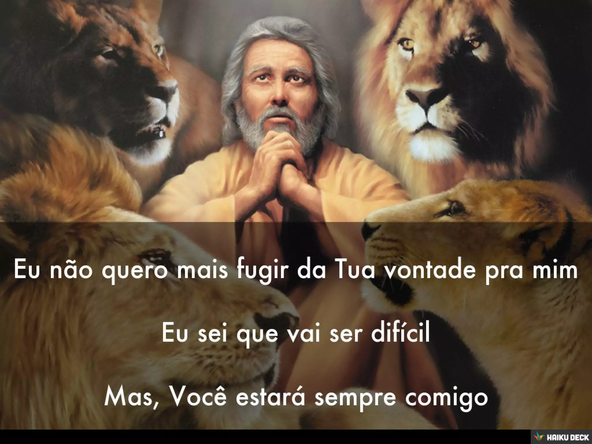 Aquieta minh'alma, faz meu coração ouvir Tua voz Me chama pra perto, só assim eu não me sinto só