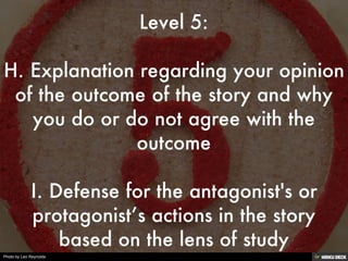 Critical Theory Unit Project Assessments