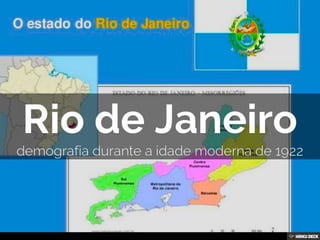 São Paulo e Rio de Janeiro questoes demográficas