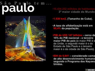 São Paulo e Rio de Janeiro questoes demográficas