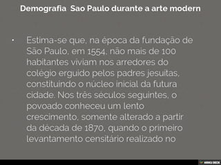 São Paulo e Rio de Janeiro questoes demográficas