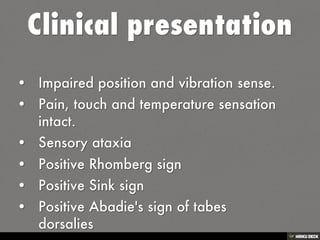 Posterior cord syndrome