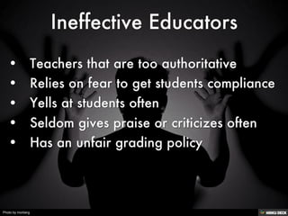 The Effective and Ineffective Educator | PDF