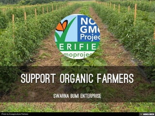 SUPPORT ORGANIC FARMERS  SWARNA BUMI ENTERPRISE 