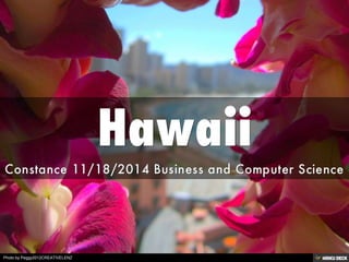 Hawaii  Constance 11/18/2014 Business and Computer Science 