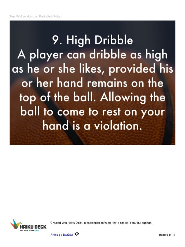 NCAA March Madness Top 10 Misunderstood Basketball Rules